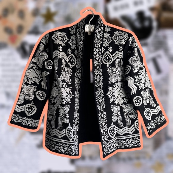 Embroidered Cardigan - Picture 2 of 2